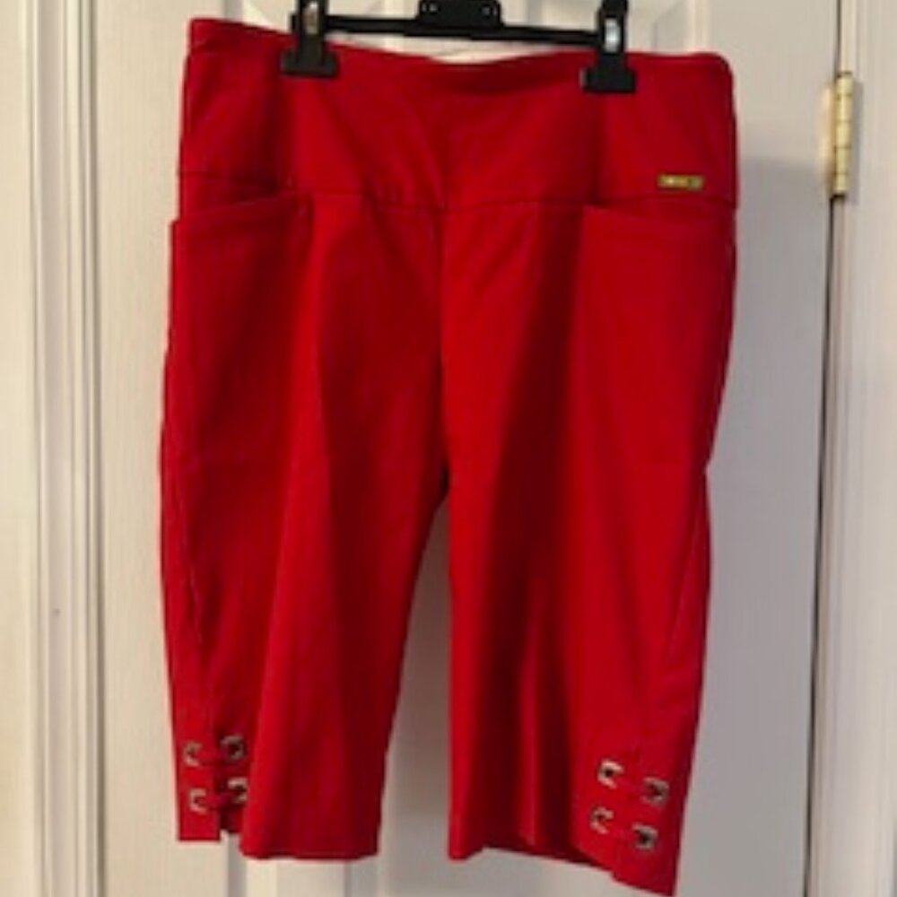 Swing Control Funky Red Golf Pants - size 6